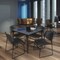 Regency Kahlo Square Table & Chair Sets, 42 W, 42 L, 29 H, Wood, Metal, Polypropylene Top, Grey TPL4242GYBK44BK - alternate 1